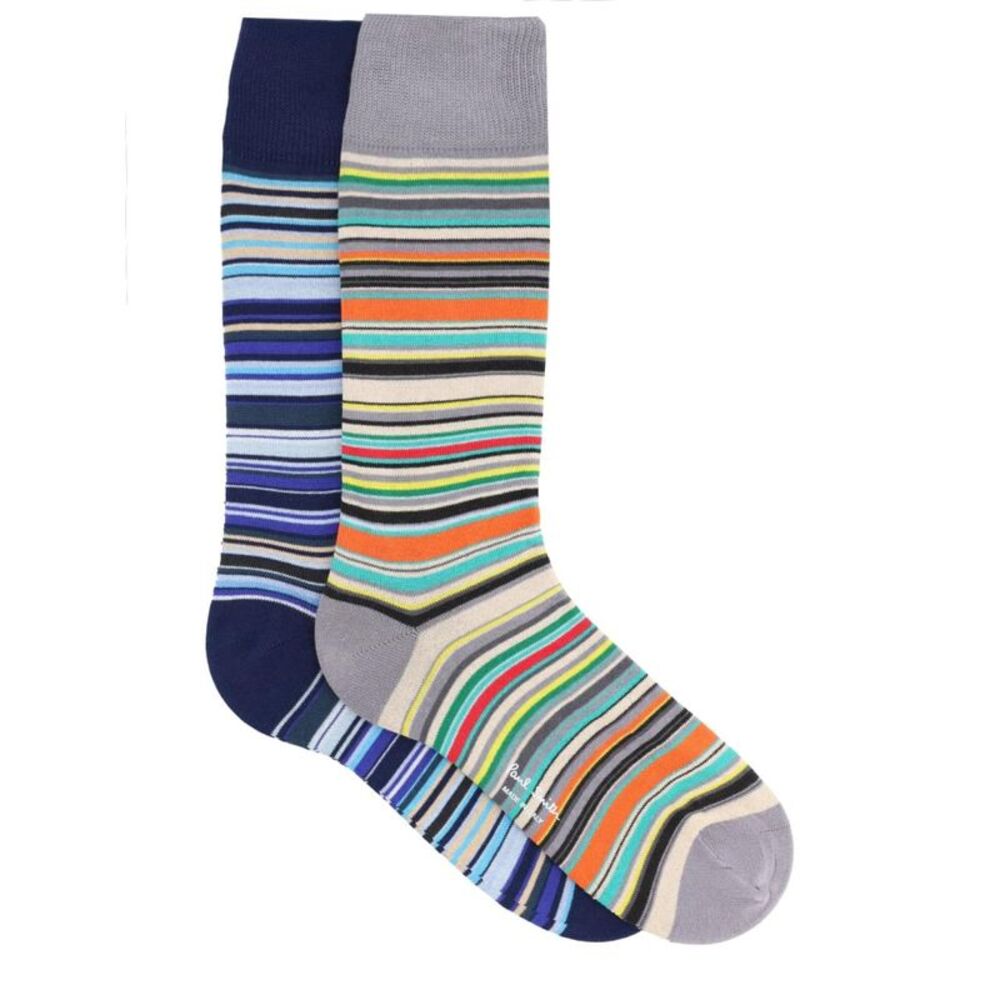 Paul Smith Men Paul Smith Men 2-Pack Striped Socks